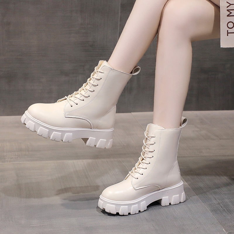 Funki Findz | Boots | Women's Lace-up Chunky Combat Boots