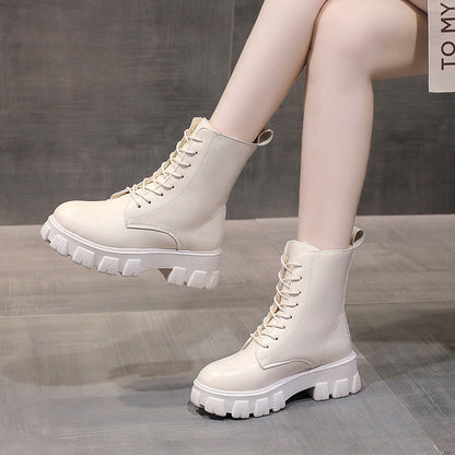Funki Findz | Boots | Women's Lace-up Chunky Combat Boots