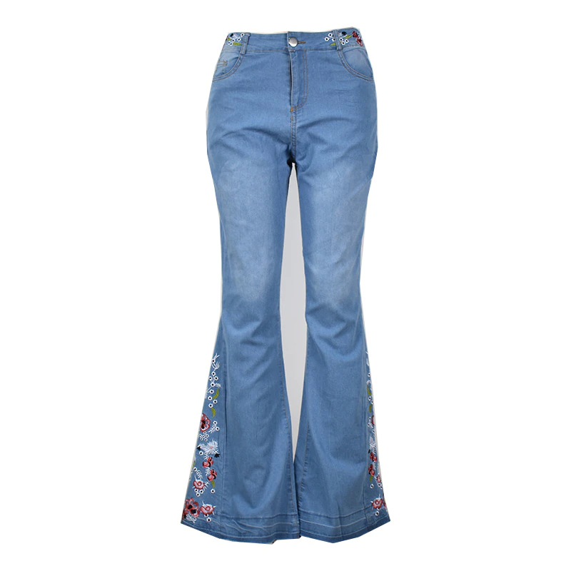 Funki Findz | Pants | Women's Boho Hippy Embroidered Jeans