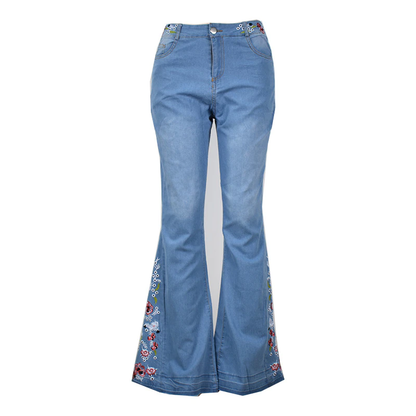 Funki Findz | Pants | Women's Boho Hippy Embroidered Jeans