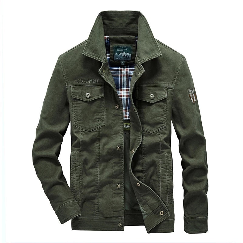 Funki Findz | Jackets | Men's Military Warm Zip Up Cotton Jacket