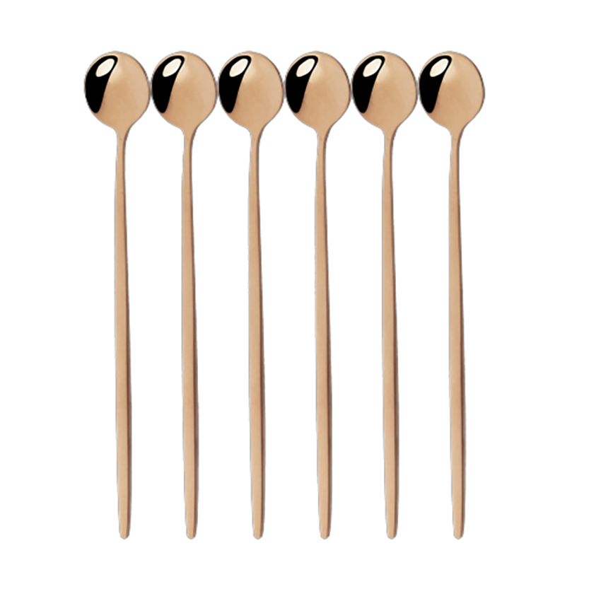 Funki Findz | Spoons | Stainless Steel Long Handled Spoons 6Pc