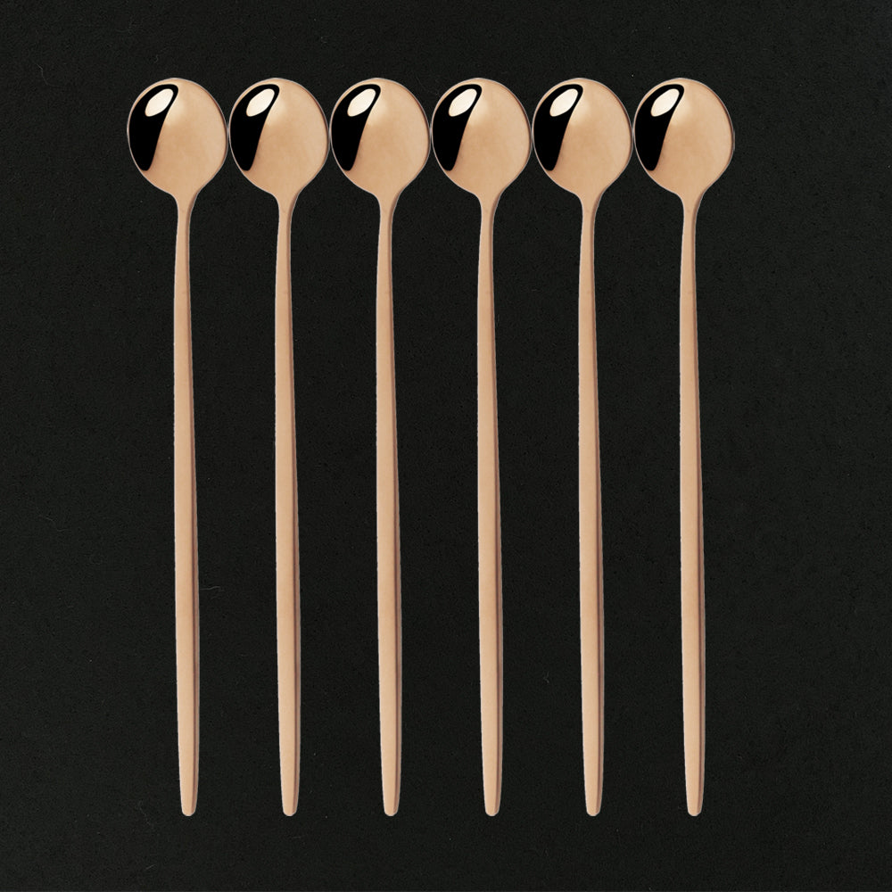 Funki Findz | Spoons | Stainless Steel Long Handled Spoons 6Pc