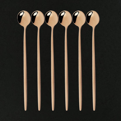 Funki Findz | Spoons | Stainless Steel Long Handled Spoons 6Pc