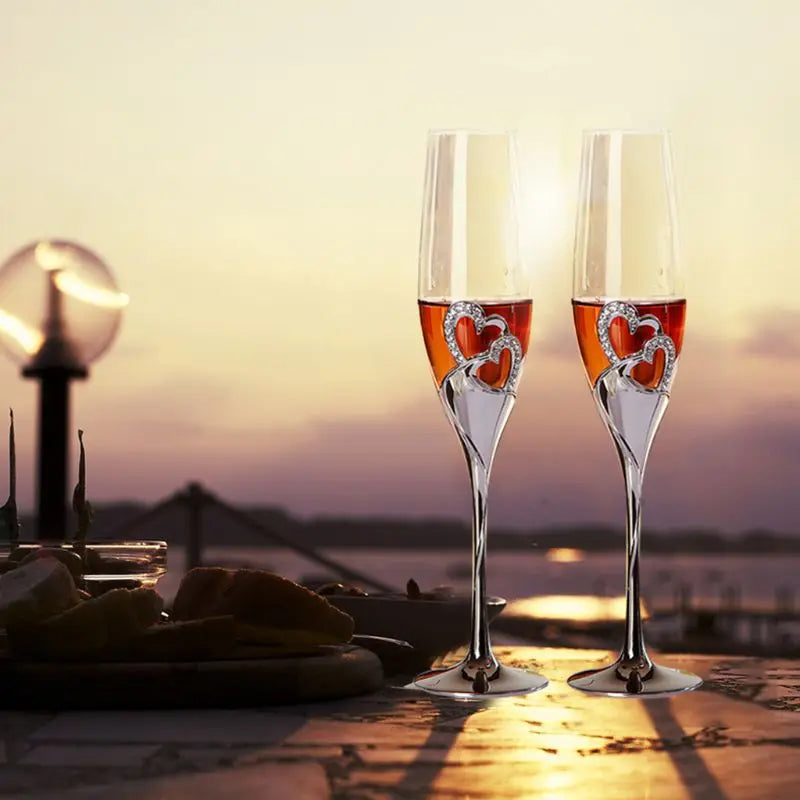 Funki Findz | Glasses | Wedding Champagne Glasses | Toast x 2
