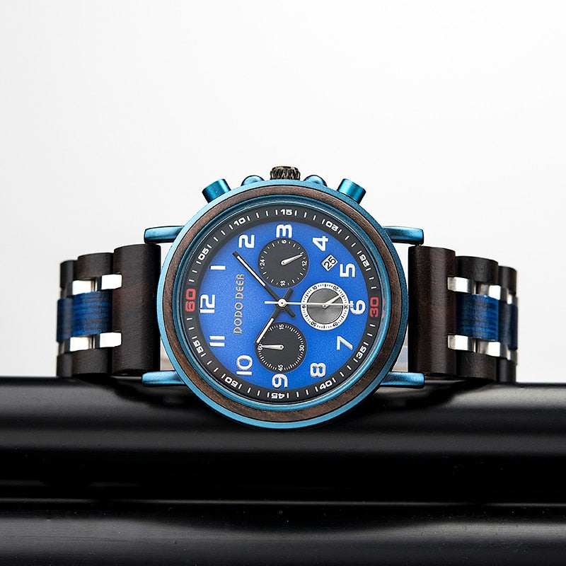 Funki Findz | Watches | Men's Wooden Quartz Wrist Stop Watch