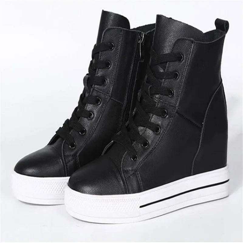 Funki Findz | Boots | Women's Canvas High Rise Ankle Sneaker