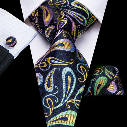 Funki Findz | Neckties | Men's 100% Silk Luxury 3Pcs Tie Sets