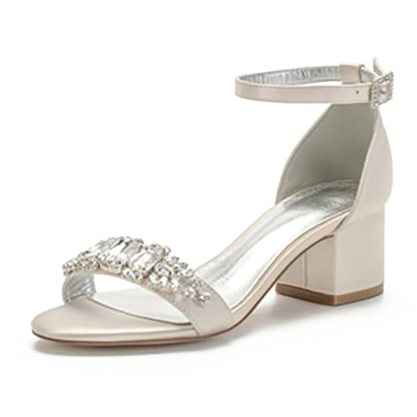 Funki Findz | Shoes | Women's Elegant Low Satin Dress Sandals