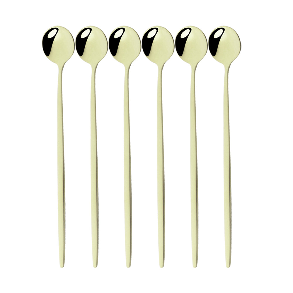 Funki Findz | Spoons | Stainless Steel Long Handled Spoons 6Pc