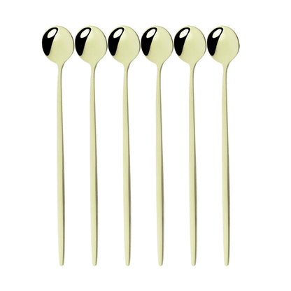 Funki Findz | Spoons | Stainless Steel Long Handled Spoons 6Pc