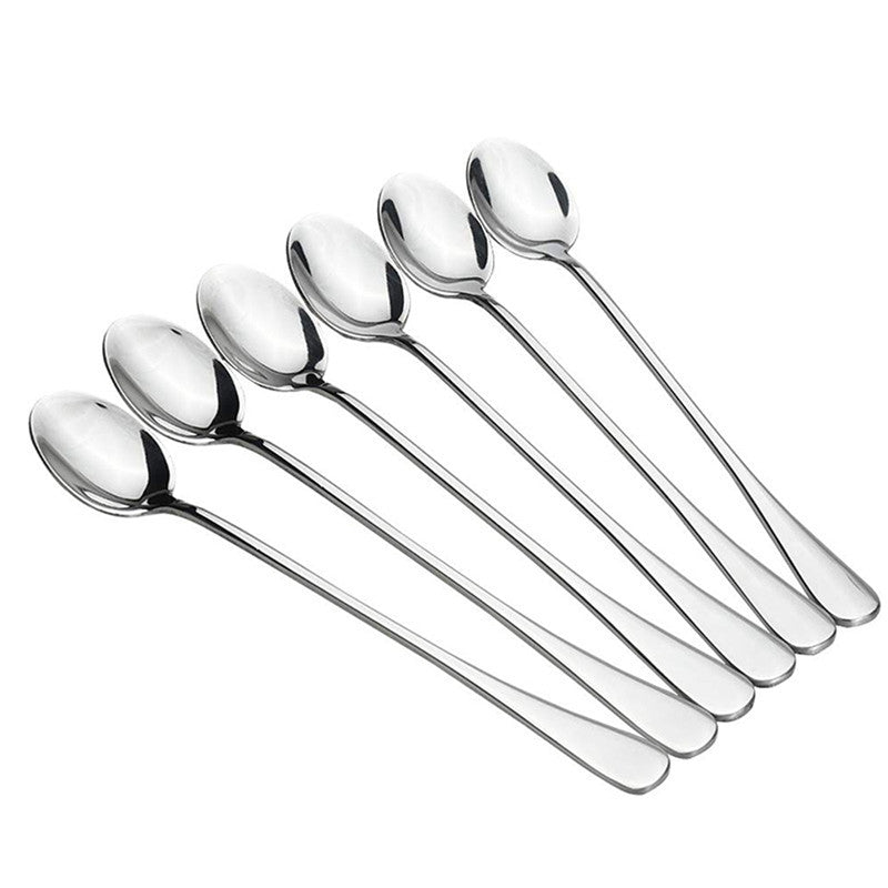 Funki Findz | Spoons | Stainless Steel Long Coffee Spoons 6Pcs