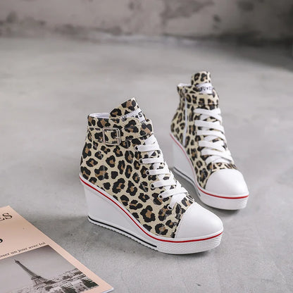 Funki Findz | Boots | Women's High Top Platform Wedge Sneaker