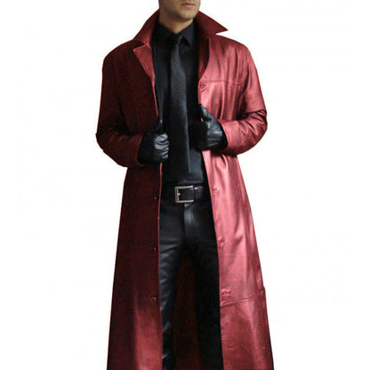 Funki Findz | Jackets | Men's Long Faux Leather Trench Coats