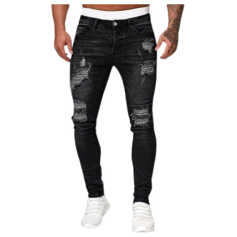 Funki Findz | Pants | Men's Ripped Distressed Skinny Jeans