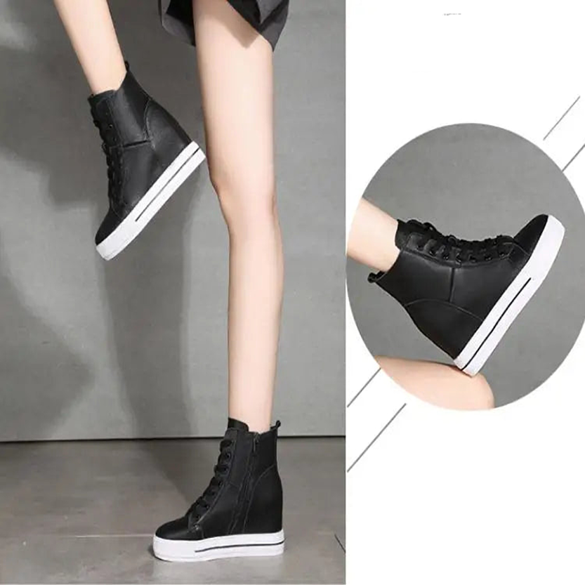 Funki Findz | Boots | Women's Canvas High Rise Ankle Sneaker