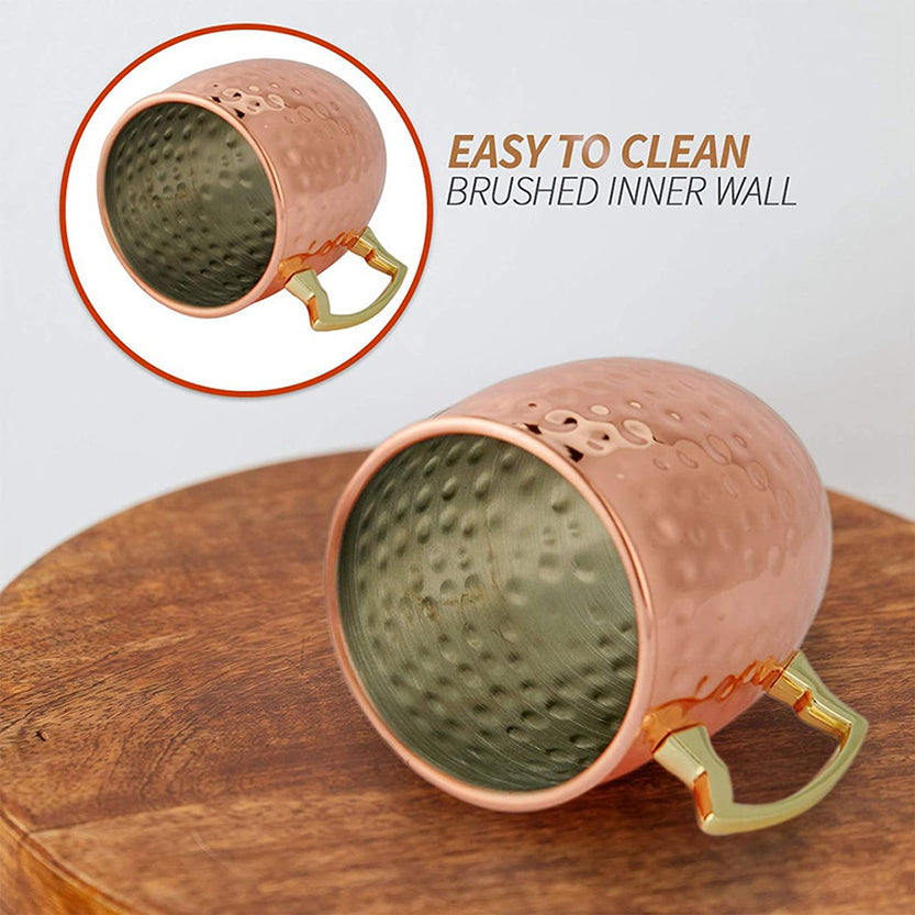 Funki Findz | Mugs | Moscow Mule 550ml Copper Mug Set Of 4