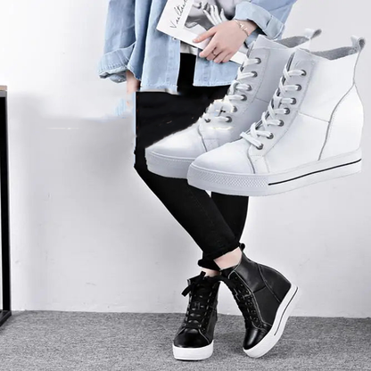 Funki Findz | Boots | Women's Canvas High Rise Ankle Sneaker
