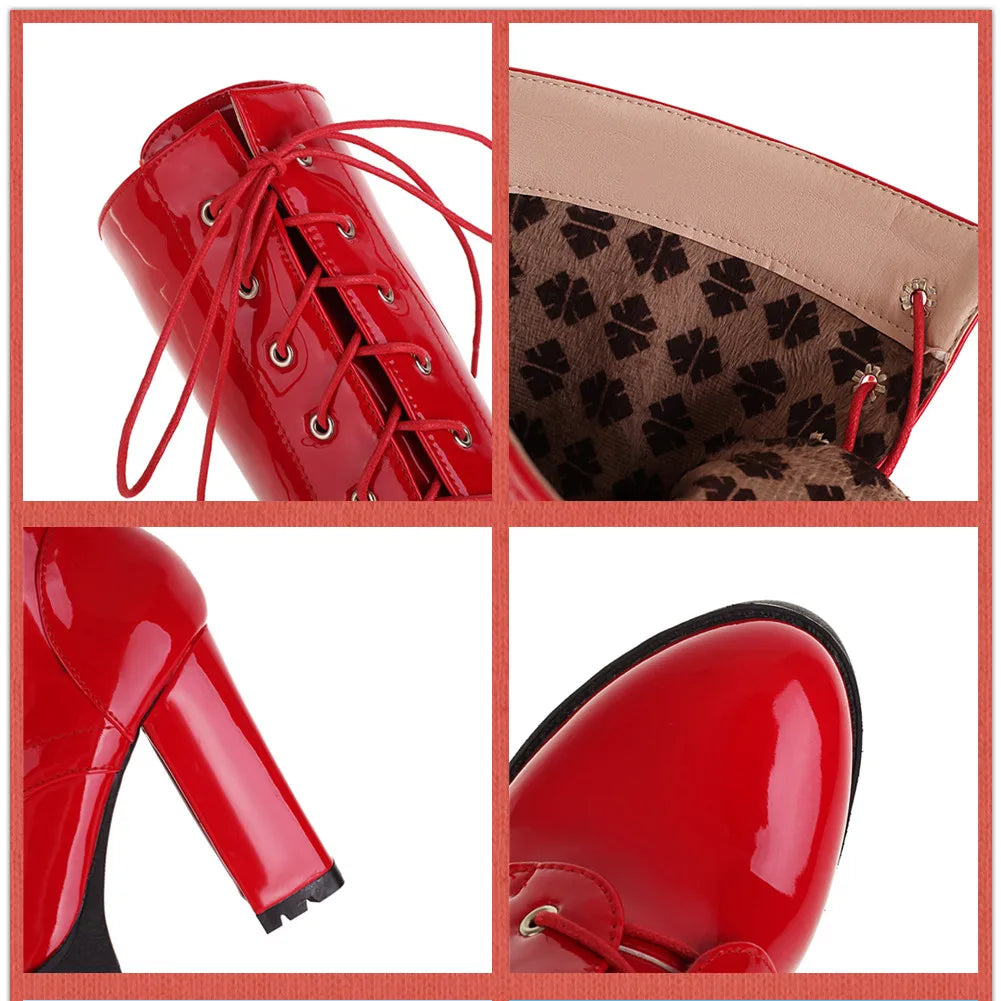 Funki Findz | Boots | Women's Motorcycle Chunky Platform Boots