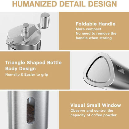 Funki Findz | Coffee Grinder | Stainless Steel Portable Coffee Mill