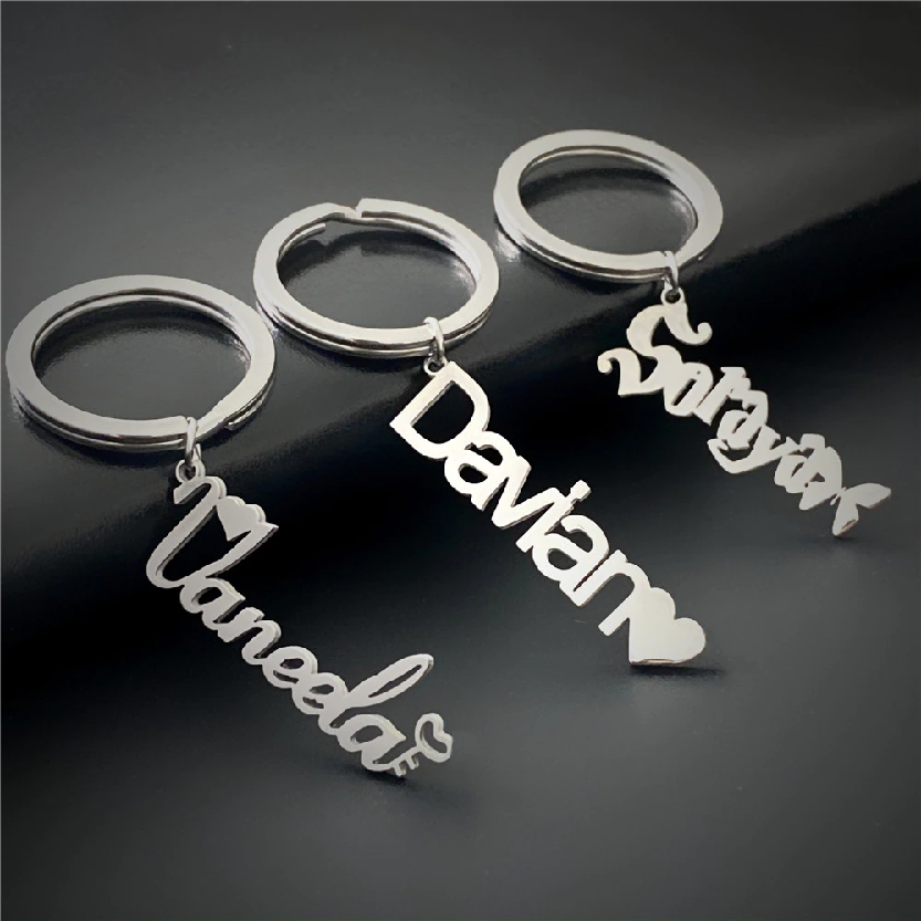 Funki Findz | Keychains | Personalized Custom Name Keyrings