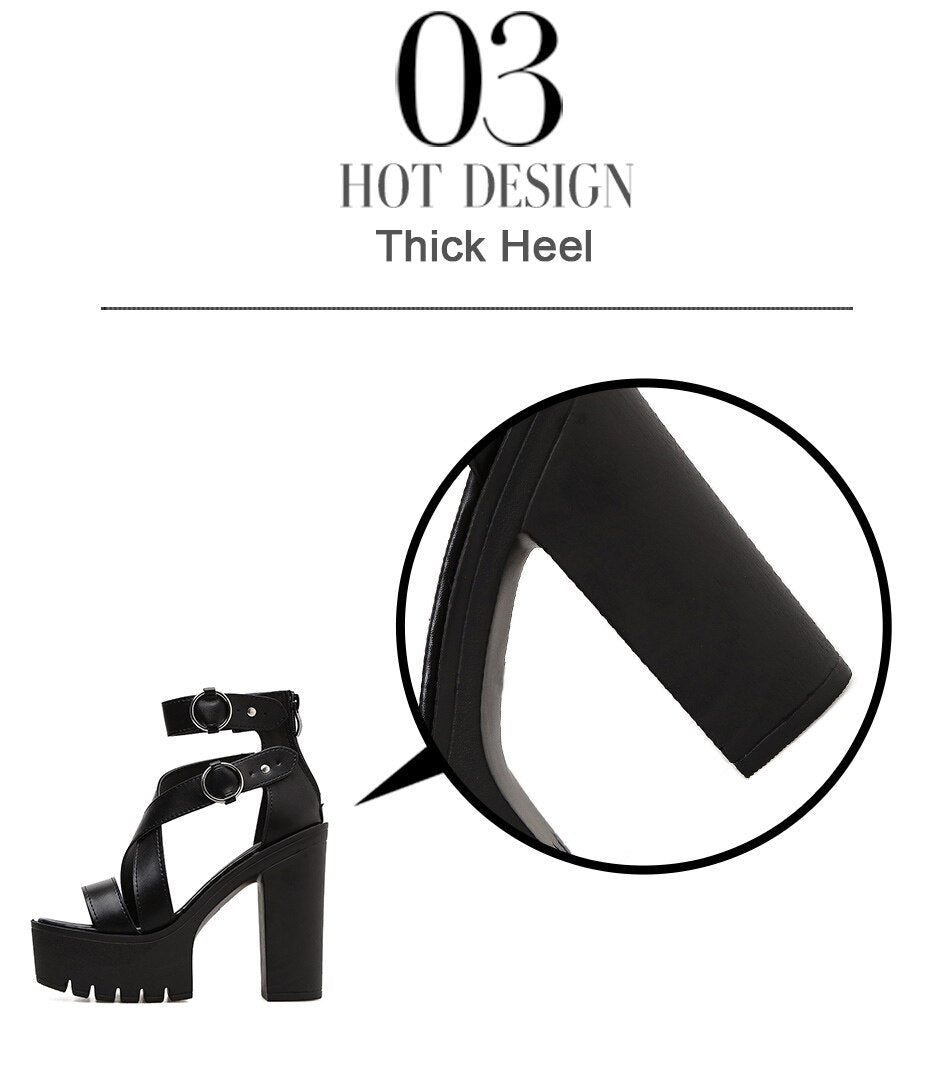 Funki Findz | Shoes | Women's High Gothic Platform Sandals