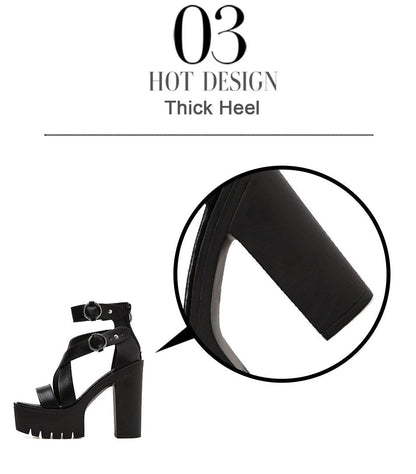 Funki Findz | Shoes | Women's High Gothic Platform Sandals