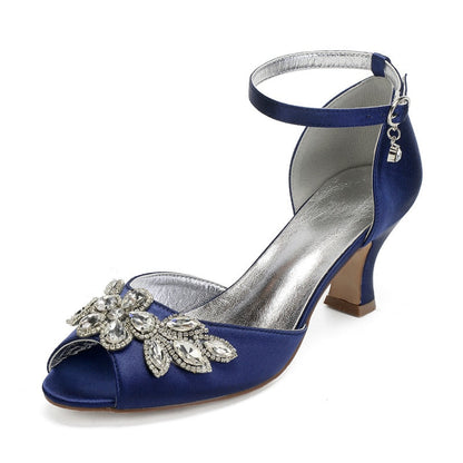 Funki Findz | Shoes | Women's Satin Crystal Wedding Sandals