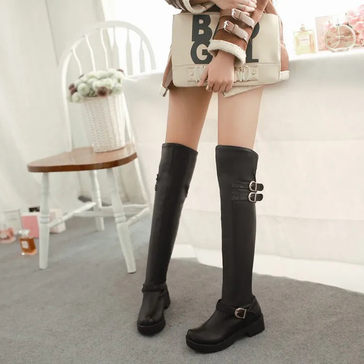 Funki Findz | Boots | Women's Winter Over Knee Flat Boots