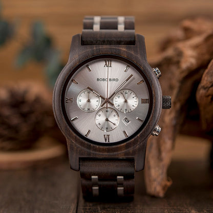 Funki Findz | Watches | Men's Luxury Wood Watch Gift Box Set