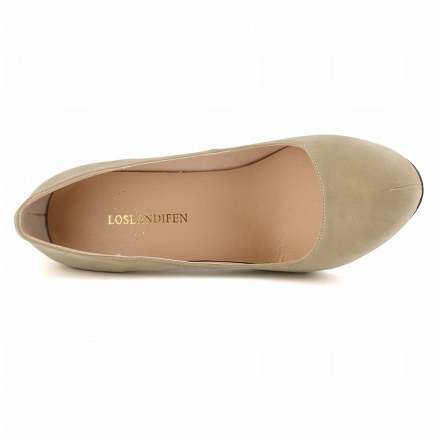 Funki Findz | Shoes | Women's Flock Formal Platform High Heels