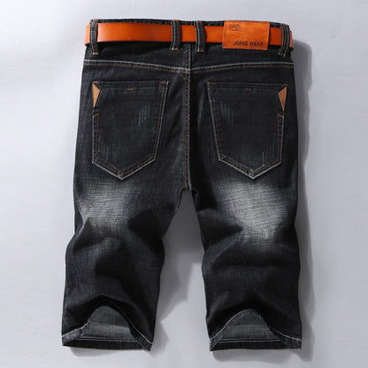 Funki Findz | Shorts | Men's Casual Denim Shorts | Slim Fit Stretch