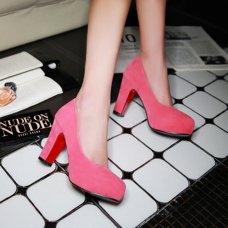 Funki Findz | Shoes | Women's Faux Suede High Chunky Heels