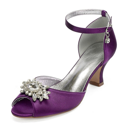 Funki Findz | Shoes | Women's Satin Crystal Wedding Sandals