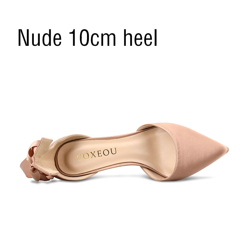 Funki Findz | Shoes | Women's Luxury Satin Bow Tie Stilettos
