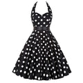 Funki Findz | Dresses | Women's Polka Dot Swing Halter Dress