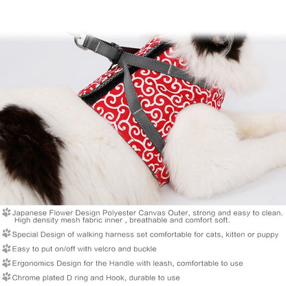 Funki Findz | Pet Harnesses | Cat Harness Walking Lead Vest Set