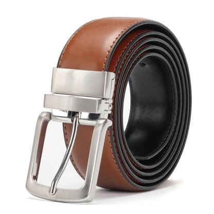 Funki Findz | Belts | Men's Luxury Leather Belt Reversible Buckle