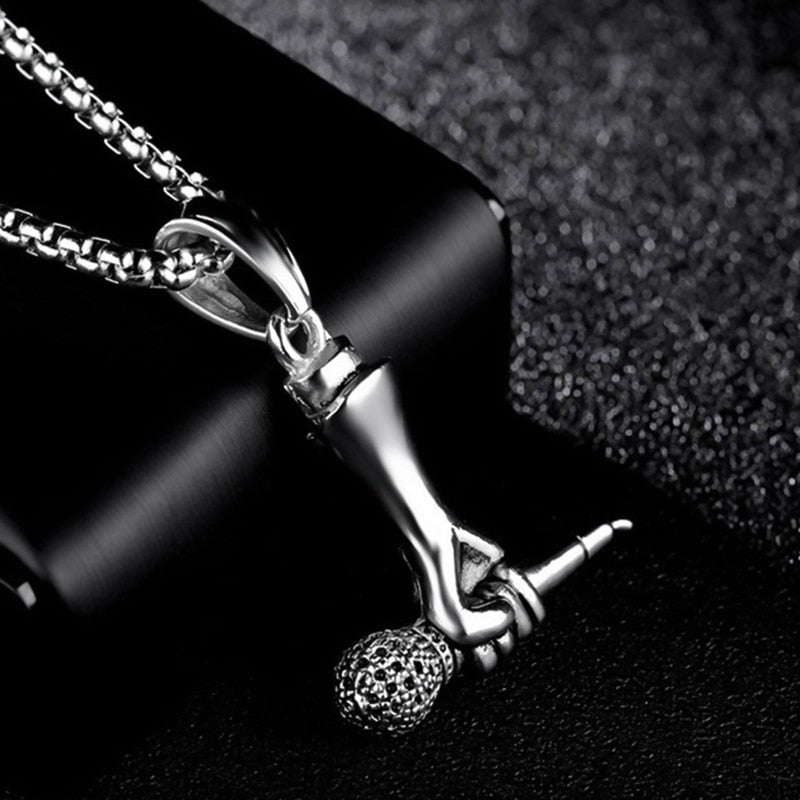 Funki Findz | Necklaces | Unisex Singer Microphone Pendant