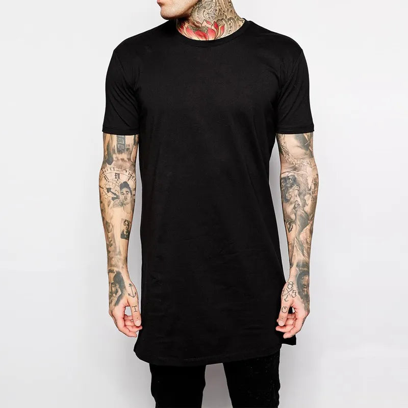 Funki Findz | Shirts | Men's Gothic Short Sleeved Long T-Shirt
