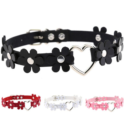 Funki Findz | Necklaces | Women's Sweet Flower Heart Choker
