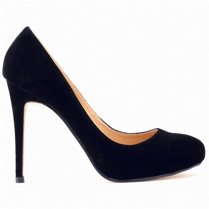 Funki Findz | Shoes | Women's Flock Formal Platform High Heels
