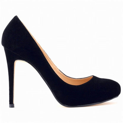 Funki Findz | Shoes | Women's Flock Formal Platform High Heels