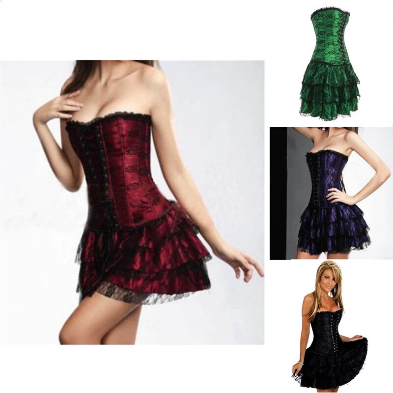 Funki Findz | Dresses | Women's Sweet Bustier Corset Dress Set