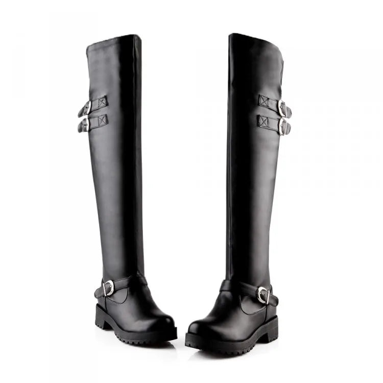 Funki Findz | Boots | Women's Winter Over Knee Flat Boots