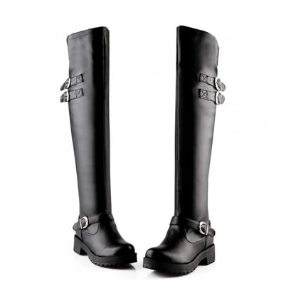 Funki Findz | Boots | Women's Winter Over Knee Flat Boots