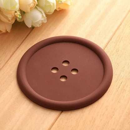 Funki Findz | Coasters | Button Shaped Silicone Coasters 5 Pcs