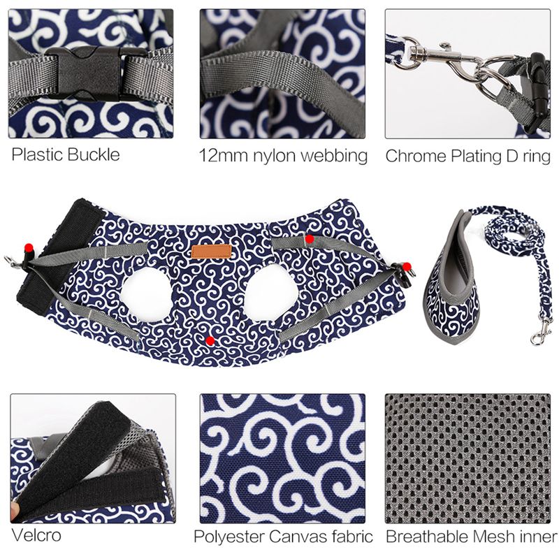 Funki Findz | Pet Harnesses | Cat Harness Walking Lead Vest Set