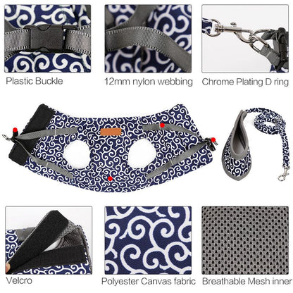 Funki Findz | Pet Harnesses | Cat Harness Walking Lead Vest Set