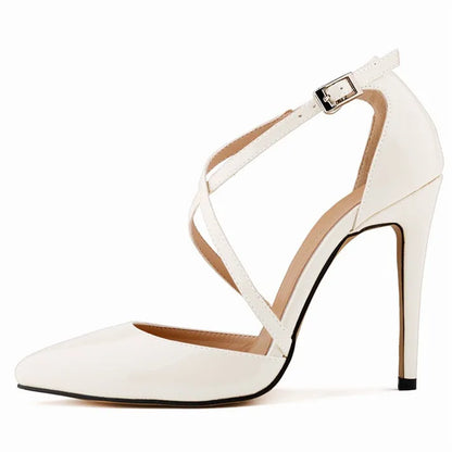 Funki Findz | Shoes | Women's Cross Strap Pointy Toe Sandals